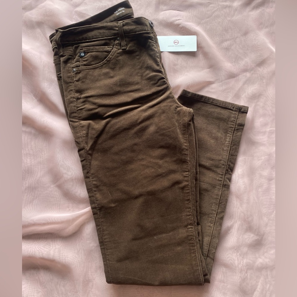 NWT AG Jeans The Prima Cigarette Leg Corduroy Women’s Size 30
